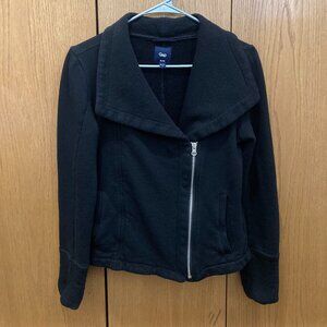 Gap Full Side Zip Black Sweatshirt Jacket - S